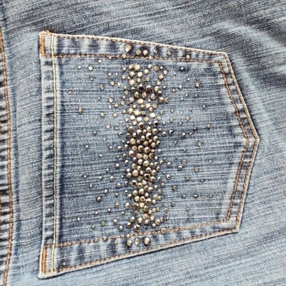 X2 Denim Laboratory Jeans Women's Size 12 Reg (31x29) Blue Medium Wash BootCut - Picture 7 of 16